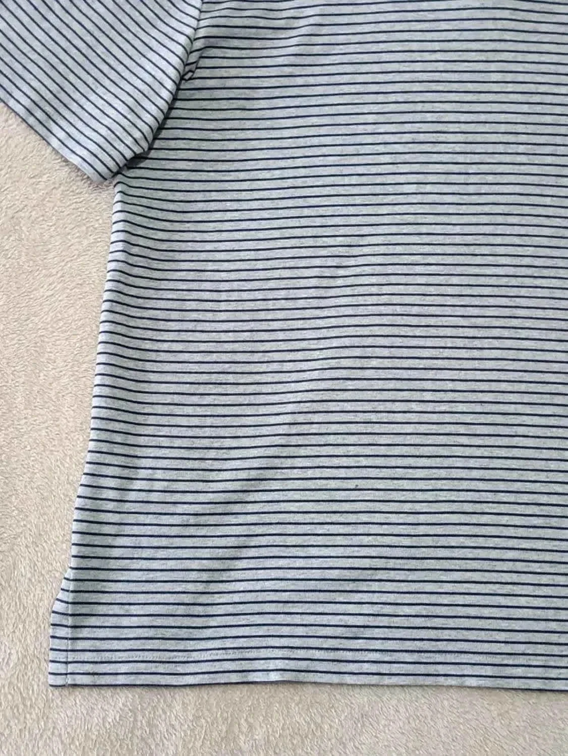 Polo Ralph Lauren gris rayures bleues Taille L – photo 10
